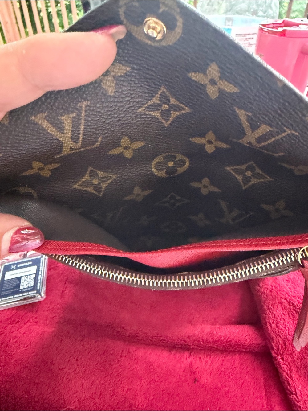 Louis Vuitton Josephine Monogram Continental Wallet with Red Snap - Picture 8 of 11